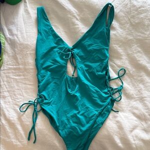 San Lorenzo Teal One Piece Swimsuit